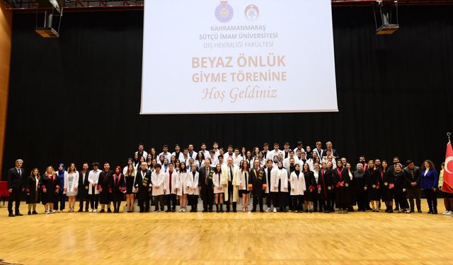 Beyaz önlük heyecanı: KSÜ Diş Hekimliği Fakültesi törenle açıldı!