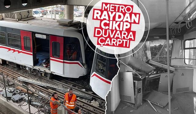 İzmir'de metro raydan çıktı: 3 yaralı