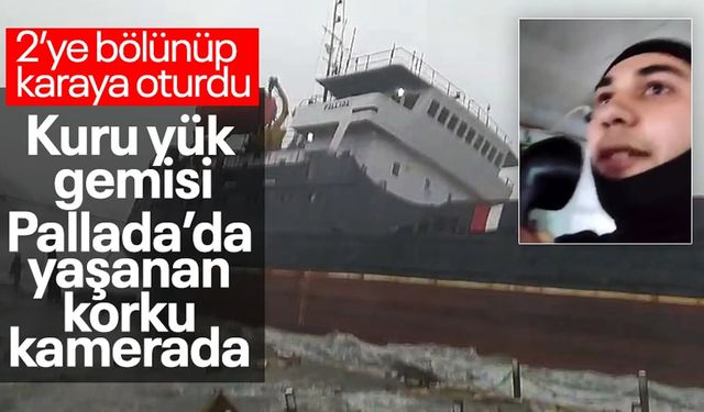Fırtına Felaketi: Pallada Gemisi Karaya Oturdu, Mürettebatın Çığlığı!