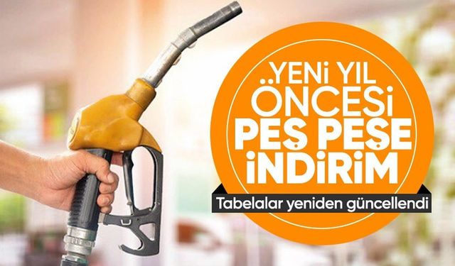 Yeni yıl öncesi peş peşe indirim! Tabelalar yeniden güncellendi