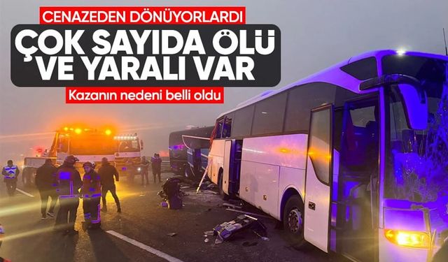 Kuzey Marmara Otoyolu'nda korkunç zincirleme kaza: Çok sayıda ölü var