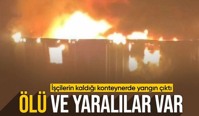 Sultanbeyli'de işçi konteynerinde facia: Yangın 3 canı aldı!