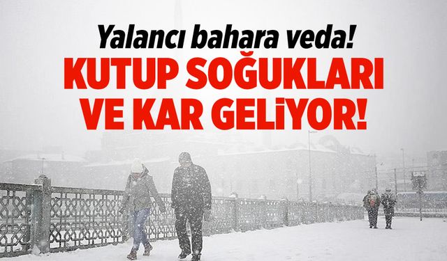 Kış geldi: İstanbul'u saracak kar ve soğuk hava geliyor!