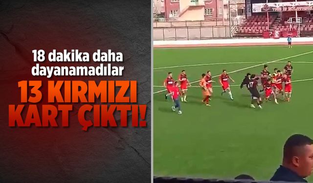 Altyapı maçında skandal kavga! 13 futbolcu kırmızı kart gördü