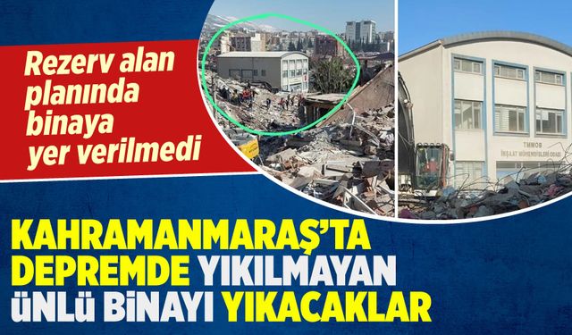 Kahramanmaraş'ta depremin sembolü İMO binası yıkım riskiyle karşı karşıya