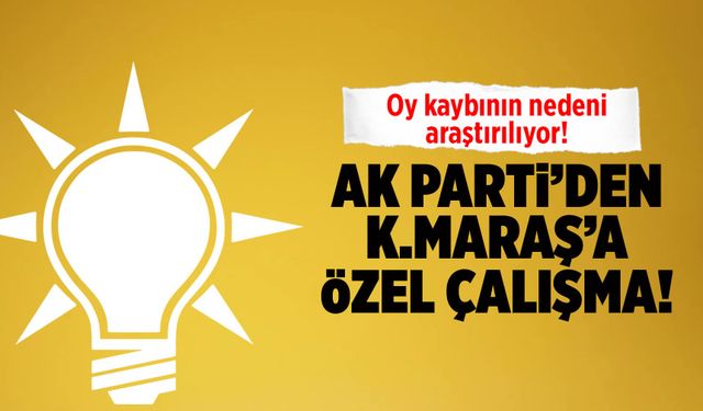 AK Parti'den Kahramanmaraş'a Özel Çalışma! Oy Kaybının Nedeni Araştırılıyor!