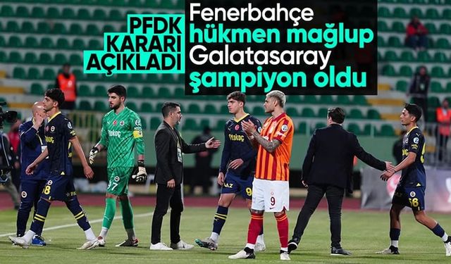Fenerbahçe'nin Süper Kupa cezası açıklandı! PFDK faturayı kesti