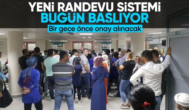 Hastanelerde "Onaylı Randevu" dönemi bugün başlıyor