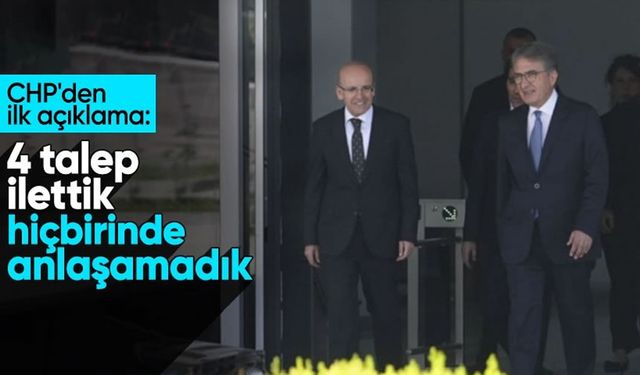 CHP ve Hazine Bakanı Şimşek 4 Saat Süren Kritik Görüşmede Anlaşamadı