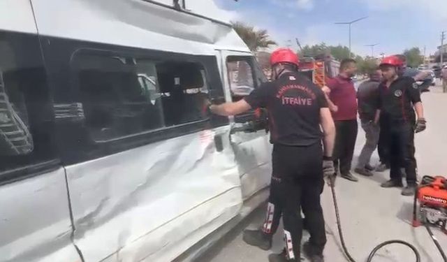 Kahramanmaraş’ta meydana gelen trafik kazasında 6 kişi yaralandı
