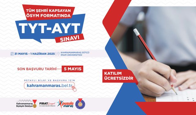 Kahramanmaraş Büyükşehir Belediyesin’den Gençlere YKS Provası