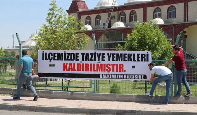 Afşin'de taziye yemeği uygulaması kaldırıldı