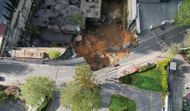 Sarıyer'de Korkutan Anlar: Yol Çöktü, Ardından Doğalgaz Patladı!
