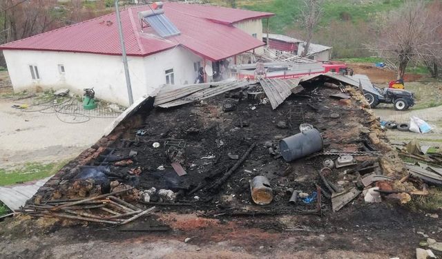 Elbistan'da depo yangını: maddi hasar meydana geldi