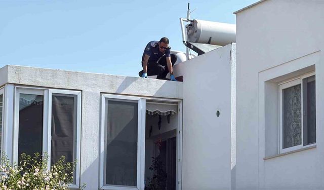 Çatıdan düşen emekli polis hayatını kaybetti