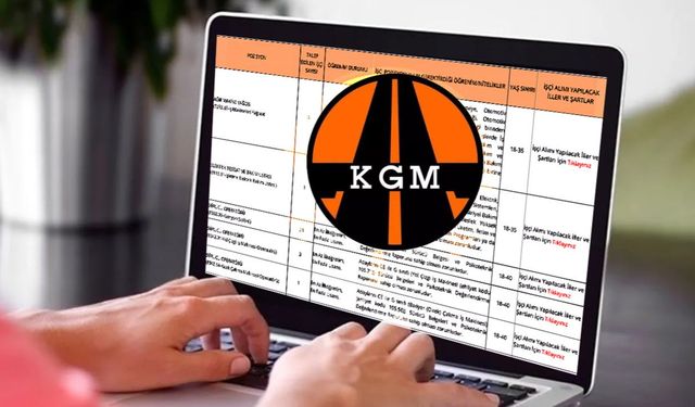 KGM 2025 yılı için 43 sürekli işçi alımı yapacak