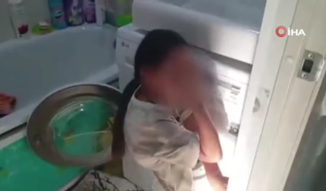 Kazakistan’da Oyun Felaketi: Çocuk Çamaşır Makinesine Sıkıştı