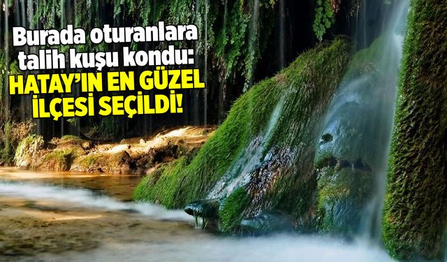 Burada yaşayanlar çok şanslı: Hatay'ın en güzel ilçesi seçildi!