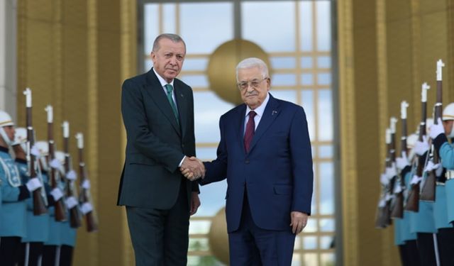 Cumhurbaşkanı Erdoğan, Filistin Devlet Başkanı ile bir arada... Neler görüşüldü?