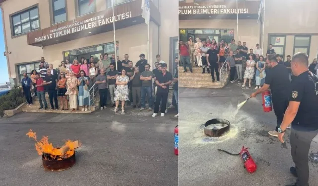 KİÜ’de Öğrencilere Yangın Eğitimi Verildi