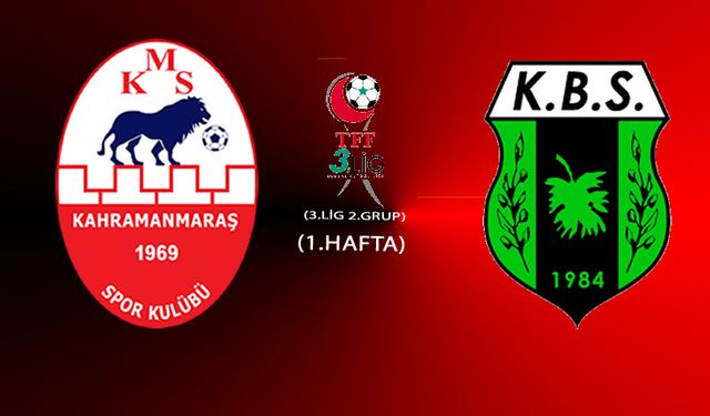 Kahramanmaraşspor'da hazırlıklar tamam: Kilis Belediyespor maçına hazır
