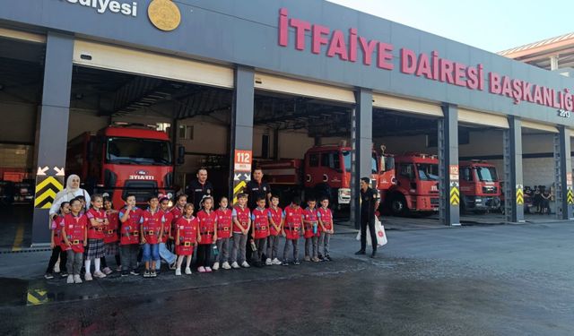 Çocuklar İtfaiyeciliği Yerinde Öğrendi