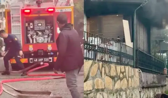Bodrum'da bir kadın evini yaktı! Babası son anda kurtuldu