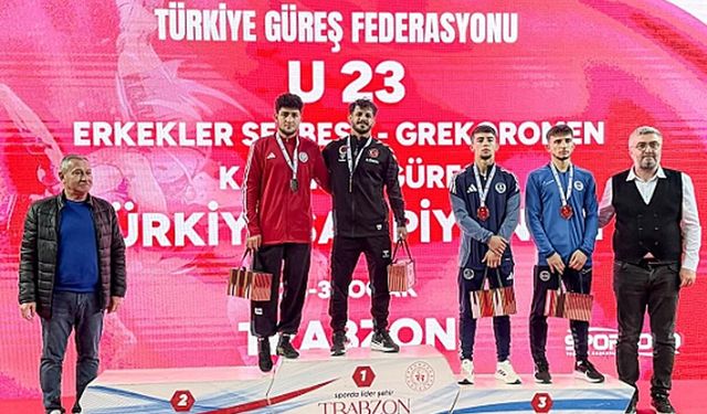 Kahramanmaraş TOHM güreşçileri madalyaya doymadı!