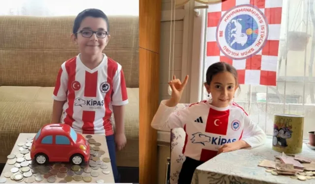 Kahramanmaraşlı iki çocuk harçlıklarını şampiyonluk için bağışladılar!