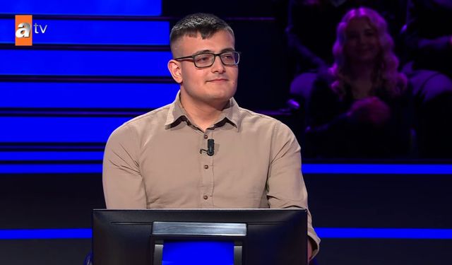 Kahramanmaraşlı Yunus 47 saniyede saydı: Milyoner yarışmacısından ezber bozan gösteri