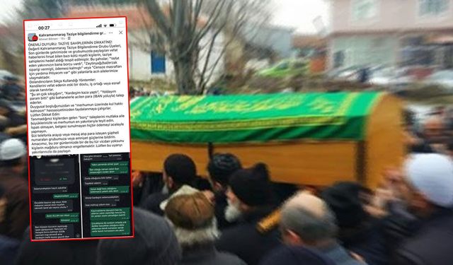 Kahramanmaraş'ta bu kez hedef cenaze yakınları! Dolandırıcıların bu yöntemi 'pes' dedirtti