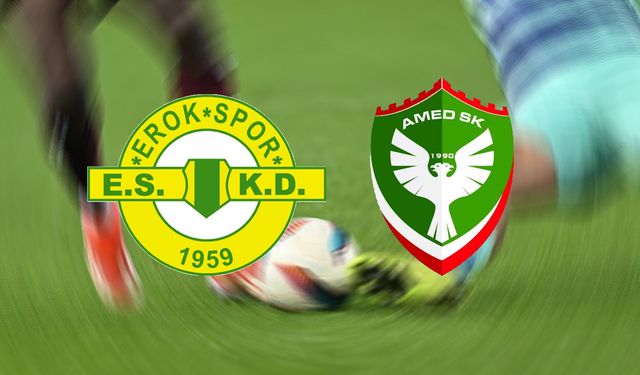 Amedspor şampiyonluk maçına çıkıyor! Esenler Erokspor Amedspor maçı saat kaçta?