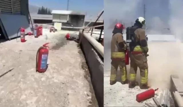 Kahramanmaraş'ta İtfaiyeden GES Yangınına Müdahale