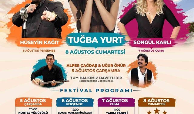Çameli’de Yıldızlar Geçidi! Tuğba Yurt, Hüseyin Kağıt ve Songül Karlı Aynı Festivalde