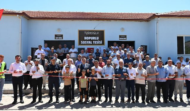 Türkoğlu'nda Hopurlu Mahallesi Taziye Evi ve Sosyal Tesisi Hizmete Açıldı