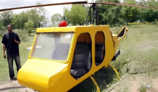 Hurda Parçalarla Helikopter Yapan Genç Dünyanın Dikkatini Çekti