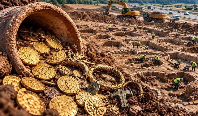 Çekya Otoyol Kazısında 2200 Yıllık Kelt Hazinesi Bulundu