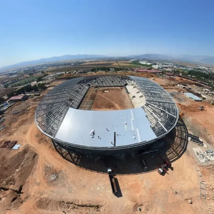 Kahramanmaraş'ın 17 Bin 500 Kişilik Stadyumu Hızla Yükseliyor
