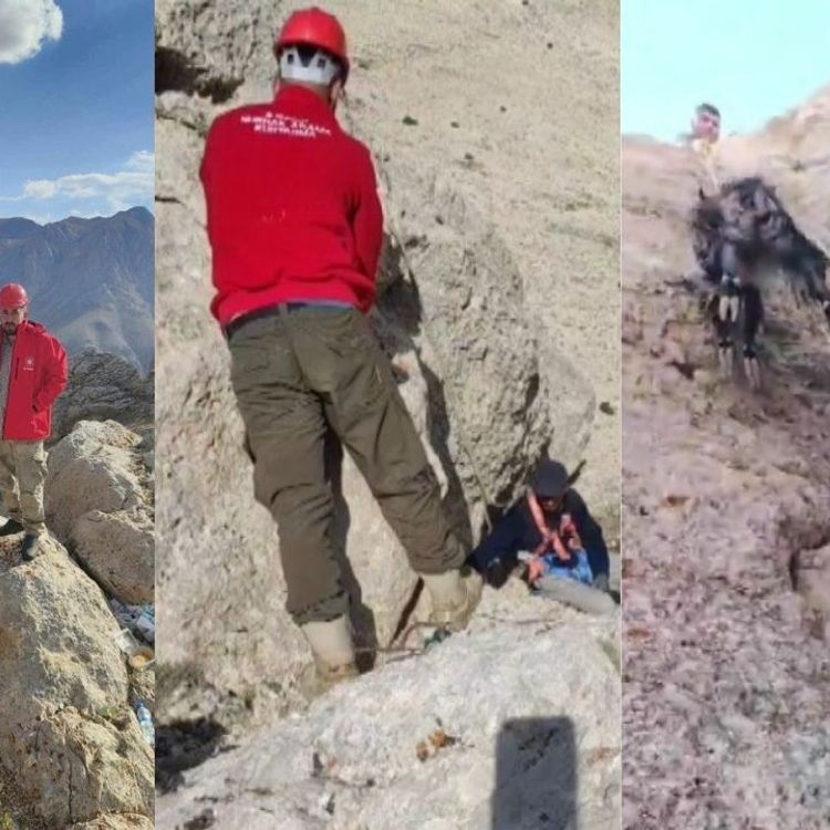 Kahramanmaraş’ta Kayalıkta Mahsur Kalan Keçiler Kurtarıldı