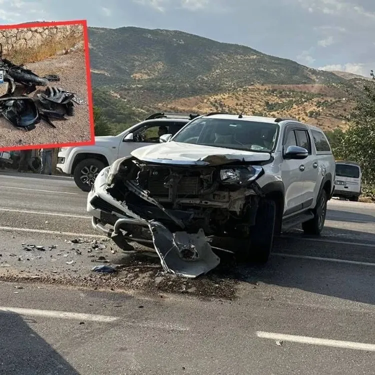 Gölbaşı-Kahramanmaraş karayolunda feci kaza: Motosiklet sürücüsü öldü