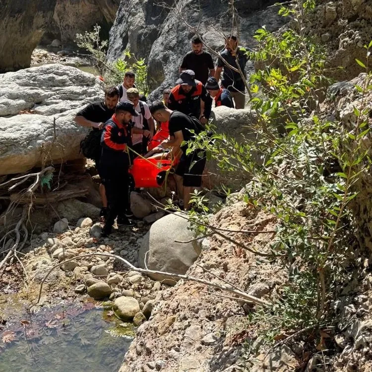 Kahramanmaraş’ta Şelale Kanyonu'nda Kurtarma Operasyonu