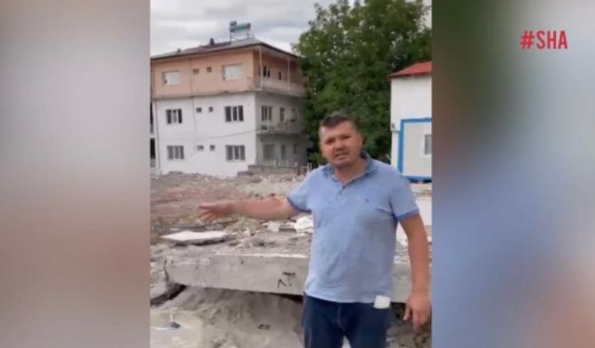 Kahramanmaraş'ta yıkım sırasında sağlam bina zarar gördü!