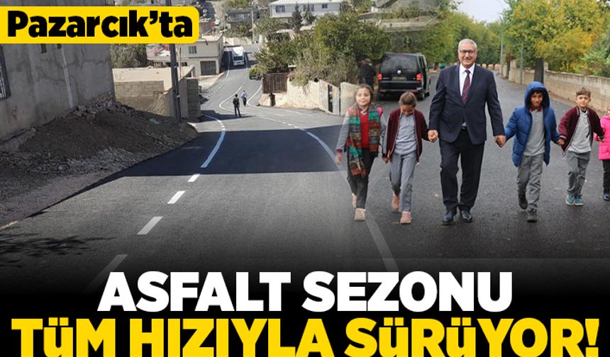 Pazarcık'ta asfalt sezonu tüm hızıyla sürüyor!