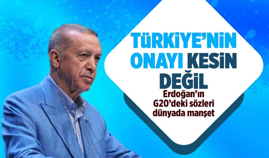 Erdoğan, G20'de F-16 görüşmeleri ve İsveç sorununu gündeme taşıdı