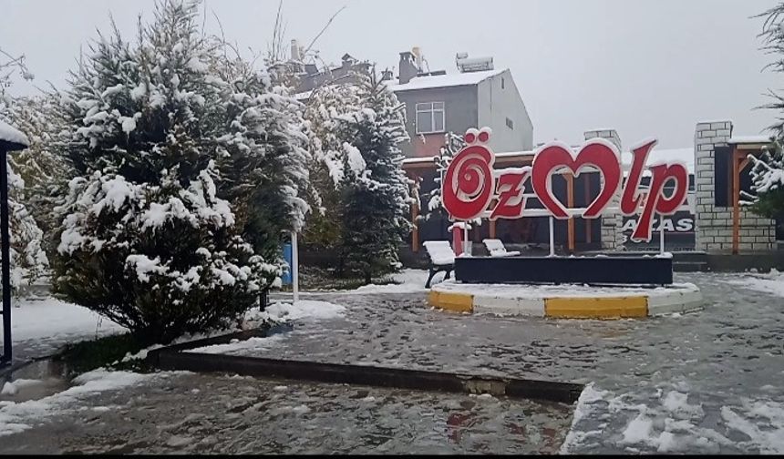 Van'ın Özalp İlçesi Beyaza Büründü: İlk Kar Yağışı Şaşırttı