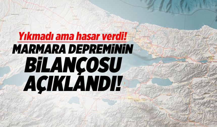 Yıkmadı ama hasar verdi! Marmara depreminin bilançosu açıklandı