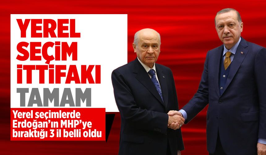 Cumhur İttifakı'nda sürpriz anlaşma: Mersin, Adana ve Manisa MHP'den aday gösterecek!