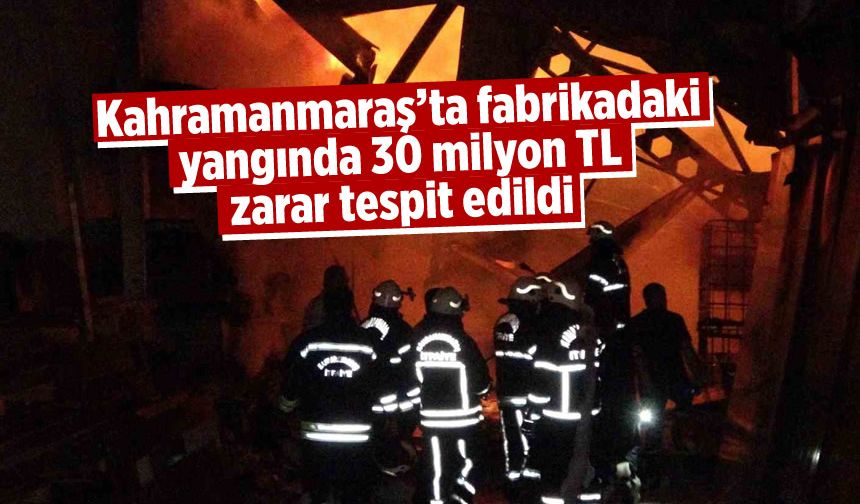 Kahramanmaraş'taki yangının faturası ağır