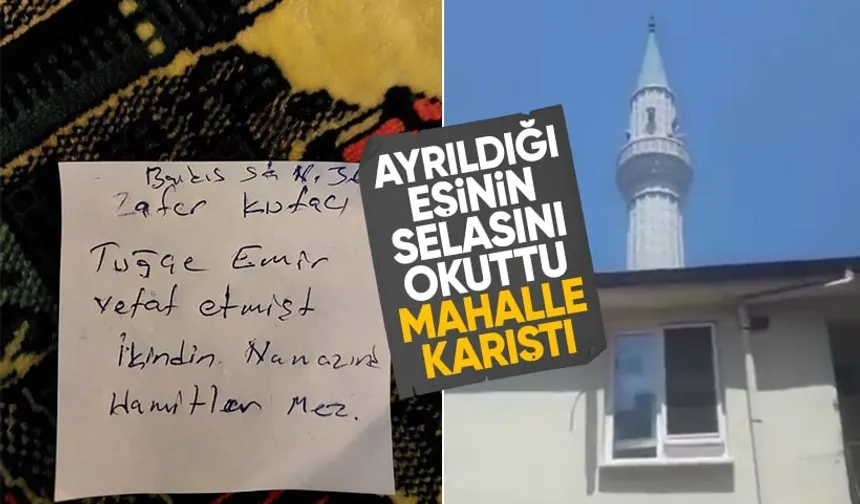 Bursa'da bir adam eski eşinin ölmeden selasını okuttu!