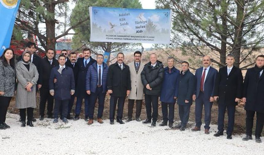 Pazarcık'ta yeşil gelecek için fidan dikildi
